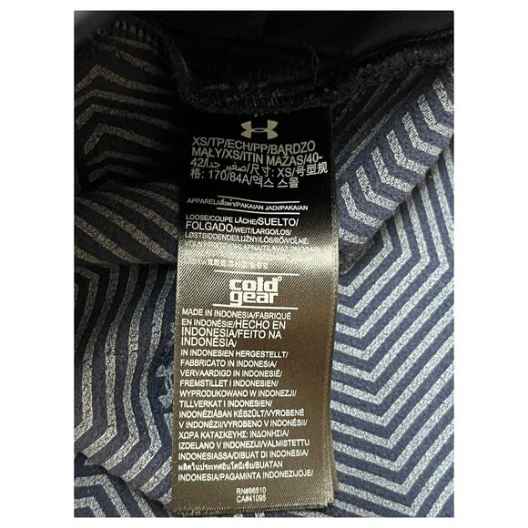 Under Armour Jacket Womens XS Loose ColdGear Pockets Full Zip Hoodie Sporty Blue - Picture 11 of 15